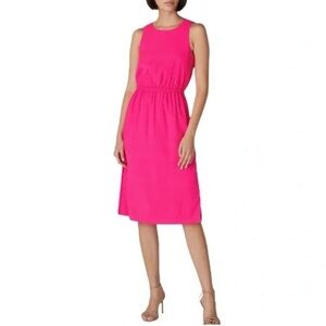 Brand New J. Crew Hot Pink Midi Dress - Size 4